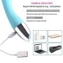 High Quality Medical Silicone Wand Massager with 10 Powerful Vibration Mode, Waterproof, Arbitrary Bending Memory Function Design, Cordless Design for Each Part.
