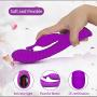 G Spot Vibrator - Silicone Clitoris Vagina Stimulator- Vibrator Rechargeable Waterproof Massager-Dildo 9 Modes for Couples and Women 8.31 in (Puple)