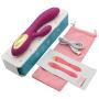 Rotating LED Silicone Massager with 10 Speed Wireless, USB Rechargeable Handheld Waterproof, Shoulder Neck Back Body Deep Stress Relax