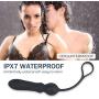 Vibrator Anal Dildo Plug with Penis Ring, Fidech 9 Speeds Silicone Rechargeable Waterproof Prostate Massager Sex Toy Butt Plug for Men, Women and Couples
