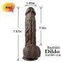7.8 Inch Realistic Dildo With Strong Suction Cup 7.8 Inch Realistic Dildo With Strong Suction Cup