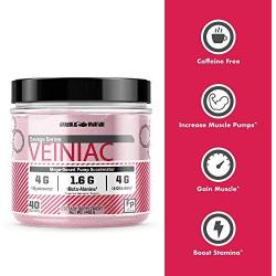 Veiniac Pump Supplement by Anabolic Warfare - Stimulant Free pre-Workout with L-Citrulline, Betaine Anhydrous, Added AstraGin® Nitric Oxide Booster & Vascularity Supplement Fruit Punch 30 Servings