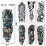 Leoars Extra Large Temporary Tattoos Sleeve, Full Arm Sleeve Temporary Tattoos for Men Women Body Art, Fake Half Arm Tattoo Stickers, 24-Sheet Leoars Extra Large Temporary Tattoos Sleeve, Full Arm Sleeve Temporary Tattoos for Men Women Body Art, Fake Half Arm Tattoo Stickers, 24-Sheet