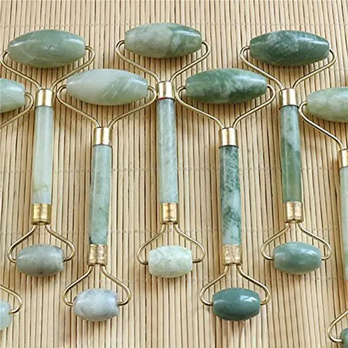 hwangli Natural Stone Roller Guasha Facial Beauty Massage Tool Face Neck Skin Roller Massager