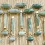 hwangli Natural Stone Roller Guasha Facial Beauty Massage Tool Face Neck Skin Roller Massager