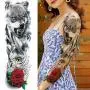 Rejaski 9 Sheets Super Long Full Arm Temporary Tattoo Sleeves For Men Women Realistic Lion Wolf Body Art Chest Shoulder Fake Tatoos Paper Waterproof Large Eagle Dragon Animal Temporary Tattoos Sticker Rejaski 9 Sheets Super Long Full Arm Temporary Tattoo Sleeves For Men Women Realistic Lion Wolf Body Art Chest Shoulder Fake Tatoos Paper Waterproof Large Eagle Dragon Animal Temporary Tattoos Sticker