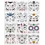 MUYOS Halloween Tattoos for Kids - Bat, Skeletons, Ghosts, Pumpkins, Spiders Temporary Tattoo Sticker - Halloween Party Favor Decorations -12 Sheets MUYOS Halloween Tattoos for Kids - Bat, Skeletons, Ghosts, Pumpkins, Spiders Temporary Tattoo Sticker - Halloween Party Favor Decorations -12 Sheets