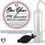 LeLuv Easyop Penis Pump Black B-Grip Ball Handle with Quick Release Valve | 8.25 Inch Inside Length by 2.25 Inch Diameter Cylinder LeLuv Easyop Penis Pump Black B-Grip Ball Handle with Quick Release Valve | 8.25 Inch Inside Length by 2.25 Inch Diameter Cylinder