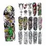 18 Pcs Full Arm Temporary Tattoo Stickers, Waterproof Temporary Tattoo,Black Body Tattoo Stickers For Women,Men,Halloween,Party,Masquerade