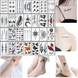 Temporary Tattoos for Women Tattoo Sticker Hand Neck Wrist Fashion Art Body Removable Tattoos Waterproofing 30 Sheets (style3)