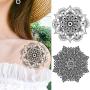 Temporary Tattoos Stickers, Ztent 9 Sheets Mandala Flower Body Art Stickers Waterproof Henna Black Art Tattoo Stickers For Adult Women Girls Body Art Arm