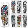 Leoars Temporary Sleeve Tattoos, Extra Large Full ArmTattoos Sleeves and Half Arm Fake Tattoos for Men Women Body Art, 24-Sheet Leoars Temporary Sleeve Tattoos, Extra Large Full ArmTattoos Sleeves and Half Arm Fake Tattoos for Men Women Body Art, 24-Sheet