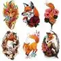 6 Sheets PADOUN Watercolor Wolf Fox Arm Temporary Tattoos Sleeve Stickers, Waterproof Fake Tattoos for Men Women Girls Boys 6 Sheets PADOUN Watercolor Wolf Fox Arm Temporary Tattoos Sleeve Stickers, Waterproof Fake Tattoos for Men Women Girls Boys
