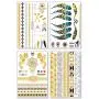 Metallic Temporary Tattoos for Women Teens Girls - 8 Sheets Gold Silver Temporary Tattoos Glitter Shimmer Designs Jewelry Tattoos - 100+ Color Flash Fake Waterproof Tattoo Stickers (Mustique) Metallic Temporary Tattoos for Women Teens Girls - 8 Sheets Gold Silver Temporary Tattoos Glitter Shimmer Designs Jewelry Tattoos - 100+ Color Flash Fake Waterproof Tattoo Stickers (Mustique)
