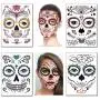 Halloween Face Tattoos Day of the Dead Stickers Sugar Skull s for Women Men Kids Face Makeup Kit Floral Skeleton Mask Tattoo Mexican Halloween Party Favor Supplies (6 Sheets) Halloween Face Tattoos Day of the Dead Stickers Sugar Skull s for Women Men Kids Face Makeup Kit Floral Skeleton Mask Tattoo Mexican Halloween Party Favor Supplies (6 Sheets)