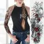 Kotbs 6 Sheets Full Arm Temporary Tattoo, Waterproof Extra Large Temporary Tattoos for Women Men Adults Black Skull Rose Body Art Tattoo Sticker Fake Tattoo Kotbs 6 Sheets Full Arm Temporary Tattoo, Waterproof Extra Large Temporary Tattoos for Women Men Adults Black Skull Rose Body Art Tattoo Sticker Fake Tattoo