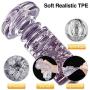 Male Masturbation Toy Electric Vibrating Masturbator Cup Automatic Aircraft Cup Man Sex Toy Hands Free with USB Rechargable Realistic 3D Vagina
