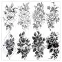 VANTATY 8 Sheets Petal 3D Black Flower Rose Temporary Tattoos For Women Waterproof Fake Body Art Arm Sketch Tattoo Stickers For Girls Shoulder Arm Leaf Tatoo Adults Beauty. VANTATY 8 Sheets Petal 3D Black Flower Rose Temporary Tattoos For Women Waterproof Fake Body Art Arm Sketch Tattoo Stickers For Girls Shoulder Arm Leaf Tatoo Adults Beauty.