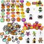 600+ Halloween Craft Assortment Kit Including Temporary Tattoos, Stickers, Stampers Foam Stickers for Trick or Treat Craft Party Favors, School Classroom Hangout