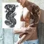 Rejaski 9 Sheets Super Long Full Arm Temporary Tattoo Sleeves For Men Women Realistic Lion Wolf Body Art Chest Shoulder Fake Tatoos Paper Waterproof Large Eagle Dragon Animal Temporary Tattoos Sticker Rejaski 9 Sheets Super Long Full Arm Temporary Tattoo Sleeves For Men Women Realistic Lion Wolf Body Art Chest Shoulder Fake Tatoos Paper Waterproof Large Eagle Dragon Animal Temporary Tattoos Sticker