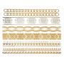 Terra Tattoos Gold Henna Temporary Tattoos - 75 Fake Metallic Tattoos