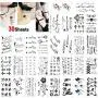 Konsait Temporary Tattoos for Adult Women Men Kids(30 Sheets), Waterproof Temporary Tattoo Fake Black Tiny Tattoos Body Art Sticker Hand Neck Wrist Cover Up Set Konsait Temporary Tattoos for Adult Women Men Kids(30 Sheets), Waterproof Temporary Tattoo Fake Black Tiny Tattoos Body Art Sticker Hand Neck Wrist Cover Up Set