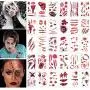 30 Sheets Halloween Scar Wound Tattoos Stickers Temporary Realistic Fake Face Blood Wound Stickers for Party Cos Play Costume Makeup Masquerade Vampire Zombies Party Supplies for Halloween Cosplay 30 Sheets Halloween Scar Wound Tattoos Stickers Temporary Realistic Fake Face Blood Wound Stickers for Party Cos Play Costume Makeup Masquerade Vampire Zombies Party Supplies for Halloween Cosplay