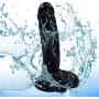 Full 7.5 Inch Huge Waterproof Tools Relax with Unattackable Suction Cup Good Pick Discreet Package - Black - Lianyaoshi1.1