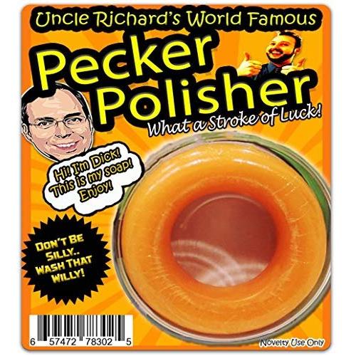 Uncle Richard’s Pecker Polisher Soap – What a Stroke of Luck - Funny Soap for Men – Naughty Stocking Stuffers – Gag Gifts for Men – Dick Soap – Circle Soap - Funny Divorce Gift by Gears Out