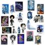 Anime Stickers Tim Burtons The Nightmare Before Christmas Movies Theme Stickers Laptop Stickers Waterproof Skateboard Snowboard Car Bicycle Luggage Decal 50pcs Pack (Tim Burtons Movies Theme)