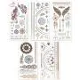 Lady Up Waterproof Metallic Temporary Tattoo 20 sheets in Gold Silver Tattoos,Shimmer Temporary Tattoos for Body Art Lady Up Waterproof Metallic Temporary Tattoo 20 sheets in Gold Silver Tattoos,Shimmer Temporary Tattoos for Body Art