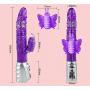Thrusting Rotating Beads Extra Large Silicone Rabbit Stimulation Vibrator Dildo women Sex Toy
