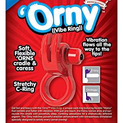 Screaming O Orny Vibrating Ring Red Stretchy C-Ring