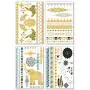 Metallic Temporary Tattoos for Women Teens Girls - 8 Sheets Gold Silver Temporary Tattoos Glitter Shimmer Designs Jewelry Tattoos - 100+ Color Flash Fake Waterproof Tattoo Stickers (Aruba)