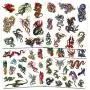 Dragon Temporary Tattoos Party Favor Set -- 75 Dragons Temporary Tattoos with Popart Stickers (Dragon Party Supplies) Dragon Temporary Tattoos Party Favor Set -- 75 Dragons Temporary Tattoos with Popart Stickers (Dragon Party Supplies)