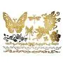 Terra Tattoos Gold Henna Temporary Tattoos - 75 Fake Metallic Tattoos Terra Tattoos Gold Henna Temporary Tattoos - 75 Fake Metallic Tattoos
