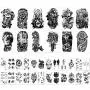 Yazhiji 36 Sheets Temporary Tattoos Stickers, 12 Sheets Fake Body Arm Chest Shoulder Tattoos for Men or Women with 24 Sheets Tiny Black Yazhiji 36 Sheets Temporary Tattoos Stickers, 12 Sheets Fake Body Arm Chest Shoulder Tattoos for Men or Women with 24 Sheets Tiny Black