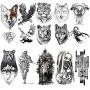 VANTATY 10 Sheets Realistic Tiger Temporary Tattoos Animals For Men Body Armband Soldier Fake Tatoo Stickers For Women Scorpion Wolf Deer Elk Eagle Bear Dot Adults Forearm Tattoos Girls Kids Teens. VANTATY 10 Sheets Realistic Tiger Temporary Tattoos Animals For Men Body Armband Soldier Fake Tatoo Stickers For Women Scorpion Wolf Deer Elk Eagle Bear Dot Adults Forearm Tattoos Girls Kids Teens.