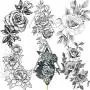 6 Sheets FANRUI Sexy Large Geometric Flowers Temporary Tattoos For Women Girls Triangle Rose Painting Big Peony Tatoos Paper Waterproof Arm Back Legs Camellia Floral Fake Tattoo Sticker Realistic 6 Sheets FANRUI Sexy Large Geometric Flowers Temporary Tattoos For Women Girls Triangle Rose Painting Big Peony Tatoos Paper Waterproof Arm Back Legs Camellia Floral Fake Tattoo Sticker Realistic