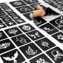 Konsait 291pcs Temporary Tattoos Stencils, 20 Sheets Girls and Boys Glitter Tattoo Kit Templates Face Paint Stencils Body Art Stencil Pack for Adults Man Women Kids Teenager Konsait 291pcs Temporary Tattoos Stencils, 20 Sheets Girls and Boys Glitter Tattoo Kit Templates Face Paint Stencils Body Art Stencil Pack for Adults Man Women Kids Teenager