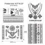 Konsait 10 Sheets Henna Temporary Tattoo Black Art Stickers Lace Mehndi Body Transfers Tattoo for Women Adult Girls for Festival Party Konsait 10 Sheets Henna Temporary Tattoo Black Art Stickers Lace Mehndi Body Transfers Tattoo for Women Adult Girls for Festival Party