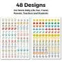 CRANBURY Daily Planner Stickers for Calendars - (Set of 1400), 46 Unique Designs, Calendar Stickers for Bullet Journal, Daily Planner, Agenda or Notebook, Planner Stickers and Office Accessories CRANBURY Daily Planner Stickers for Calendars - (Set of 1400), 46 Unique Designs, Calendar Stickers for Bullet Journal, Daily Planner, Agenda or Notebook, Planner Stickers and Office Accessories