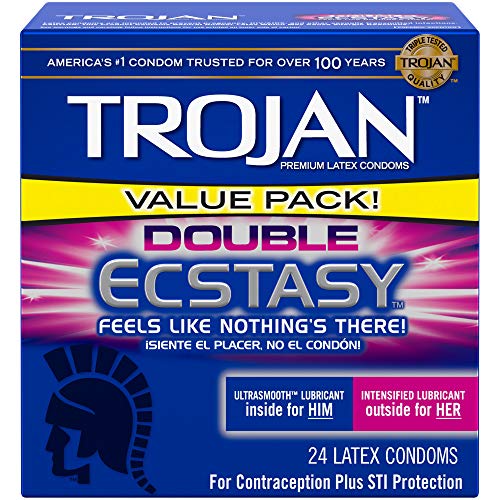 Trojan Condoms Double Ecstasy Lubricated