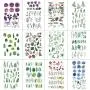 WYUEN 12 PCS/lot Flower Temporary Tattoo Sticker for Women Men Fake Tatoo Body Art Adult Waterproof Hand Stickers 9.8X6cm (FW12-14) WYUEN 12 PCS/lot Flower Temporary Tattoo Sticker for Women Men Fake Tatoo Body Art Adult Waterproof Hand Stickers 9.8X6cm (FW12-14)