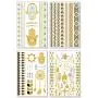 Metallic Temporary Tattoos for Women Teens Girls - 8 Sheets Gold Silver Temporary Tattoos Glitter Shimmer Designs Jewelry Tattoos - 100+ Color Flash Fake Waterproof Tattoo Stickers (Caicos) Metallic Temporary Tattoos for Women Teens Girls - 8 Sheets Gold Silver Temporary Tattoos Glitter Shimmer Designs Jewelry Tattoos - 100+ Color Flash Fake Waterproof Tattoo Stickers (Caicos)