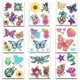 Crenstone Glitter Tattoos ~ 50 Dazzling Designs ~ Hearts, Butterflies, Flowers, and More!