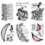 DaLin 6 Sheets The Joker Temporary Tattoos Stickers from Suicide Squad for Costume Accessories and Parties, Perfect for Masquerade Halloween Joker Cosplay