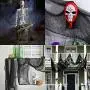 LessMo Halloween Creepy Cloth, 79x198 inch Spooky Fabric Gauze, Stretchy, Giant, for Haunted House, Outdoor, Yard, Home Halloween Party, Doorways Entryways Windows Decor, Black LessMo Halloween Creepy Cloth, 79x198 inch Spooky Fabric Gauze, Stretchy, Giant, for Haunted House, Outdoor, Yard, Home Halloween Party, Doorways Entryways Windows Decor, Black