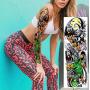 Leoars Nightmare Before Christmas Sticker,Halloween Large Full Arm Sleeve Tattoos, 6-Sheet Fake Women Men Tattoo Stickers for Adult Kids Halloween Makeup