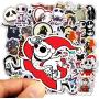 Halloween Theme Stickers Laptop Stickers The Nightmare Before Christmas and Tim Burtons Sticker Waterproof Bike Skateboard Luggage Decal Graffiti Patches Decal 50 PCS